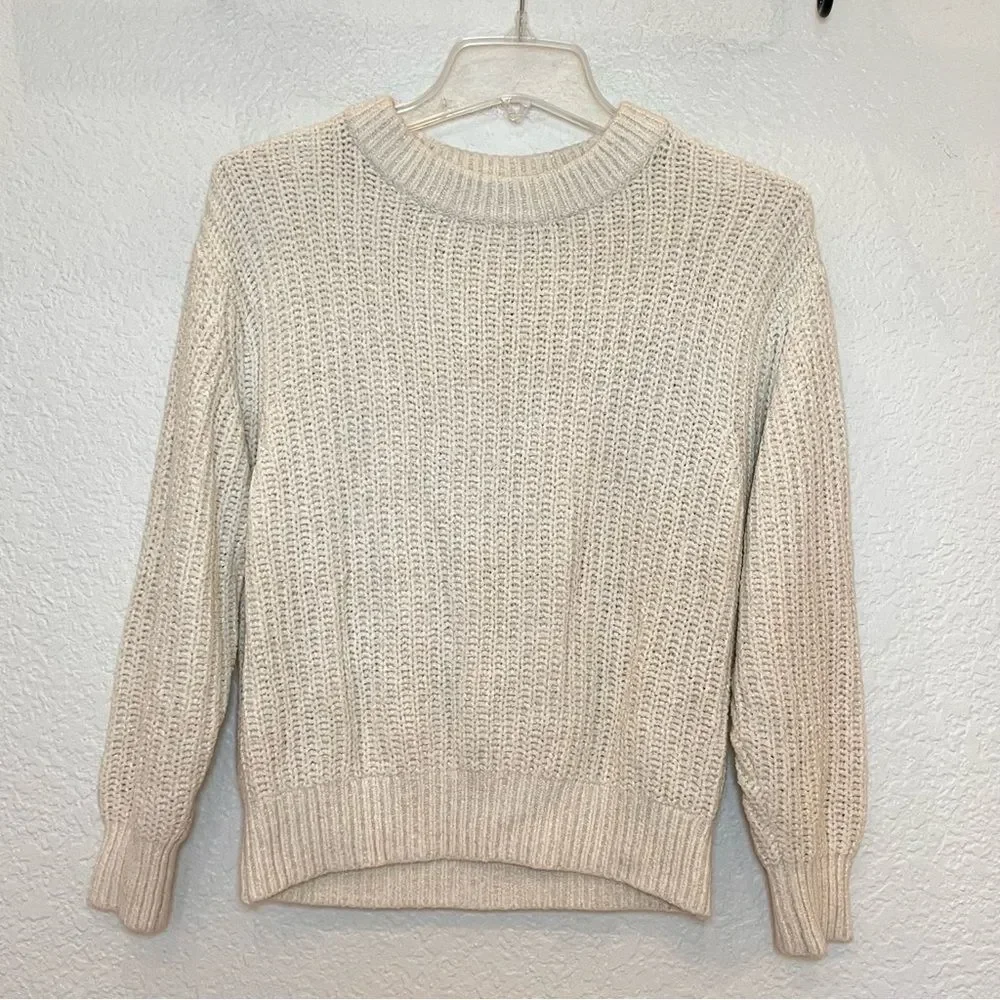 Aritzia Wilfred Essential Chenille Sweater in Oak size XS